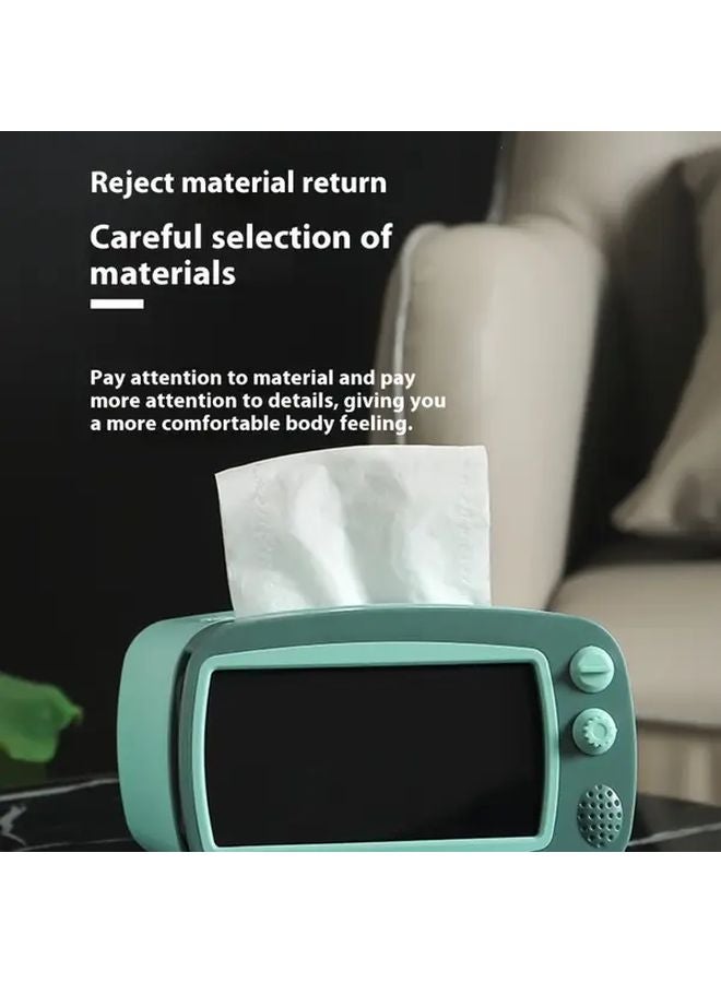 Yellow Blue Multi Functional Tissue Wet Wipes Holder Dustproof Storage Box - Image 4